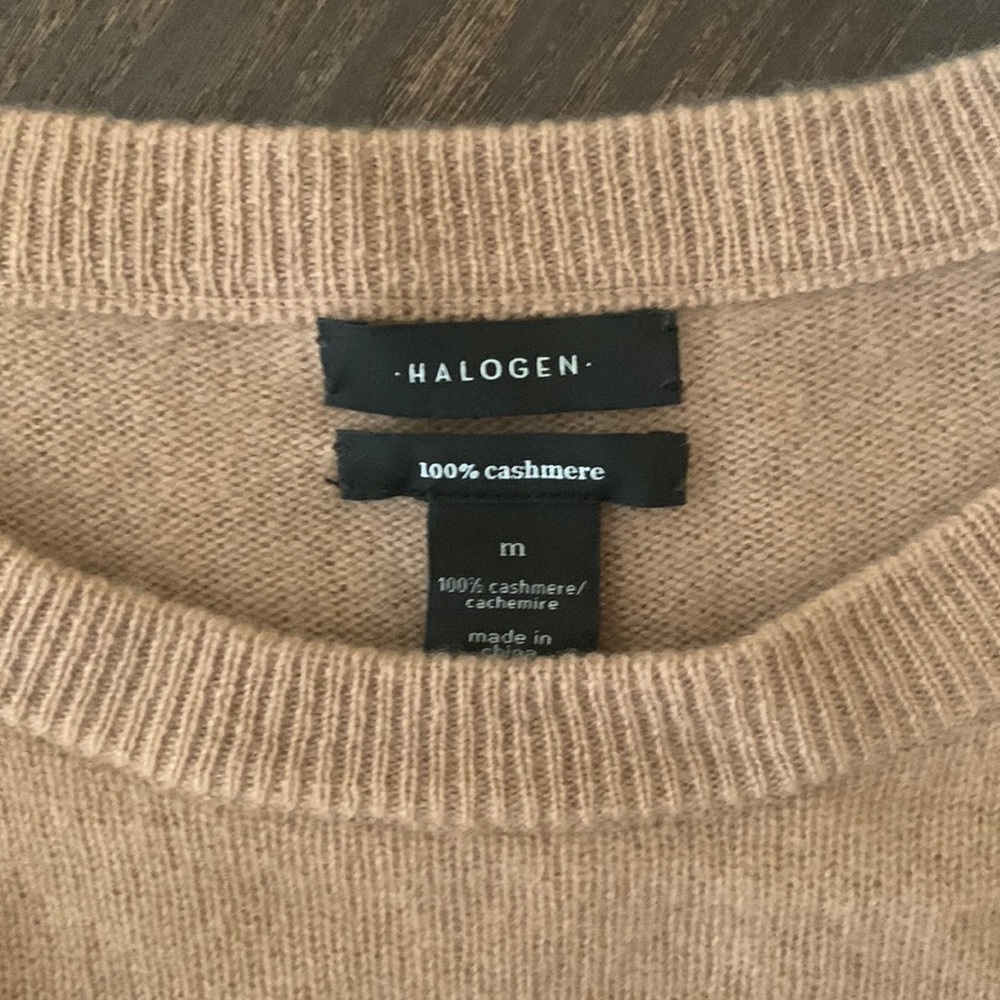 Camel cashmere sweater